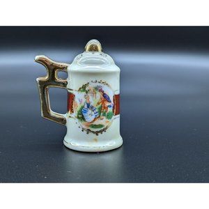Vintage Salt Shaker Mug Shaped Romantic Fragonard Scene